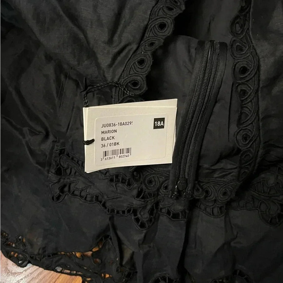 NWT ISABEL MARANT Marion Mini Skirt Black 4 - Picture 8 of 8